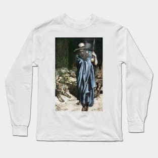 Mime and the Wanderer, Arthur Rackham Long Sleeve T-Shirt